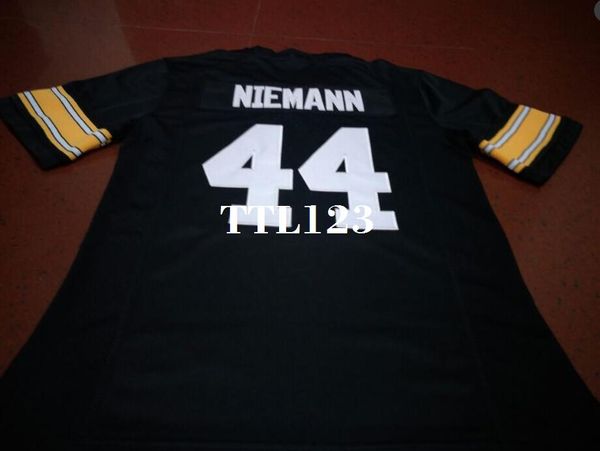men #44 ben niemann iowa hawkeyes alumni college jersey s-4xlor custom any name or number jersey, Black;red